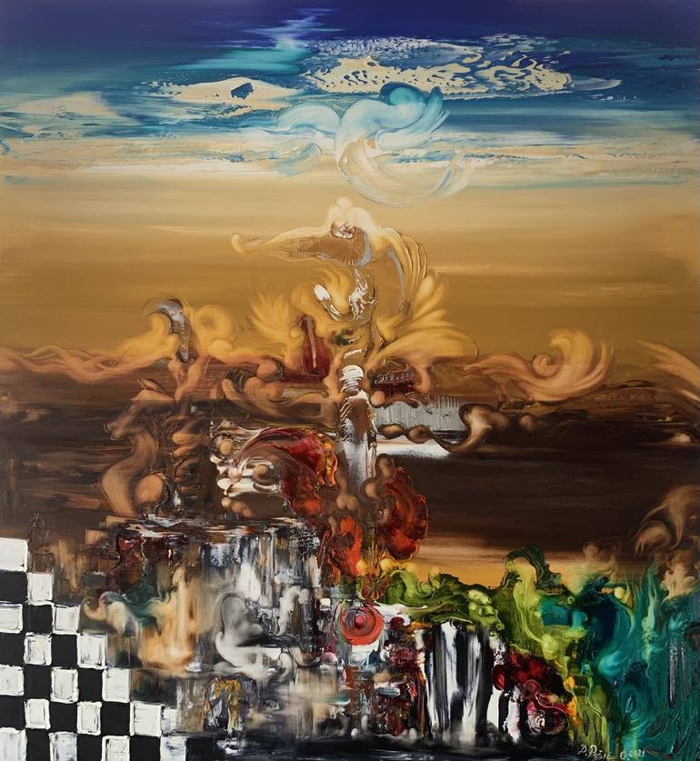 Original Abstract Fantasy Paintings by Divna Pesic