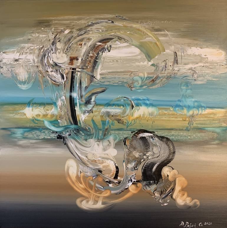 Original Abstract Expressionism Animal Paintings by Divna Pesic