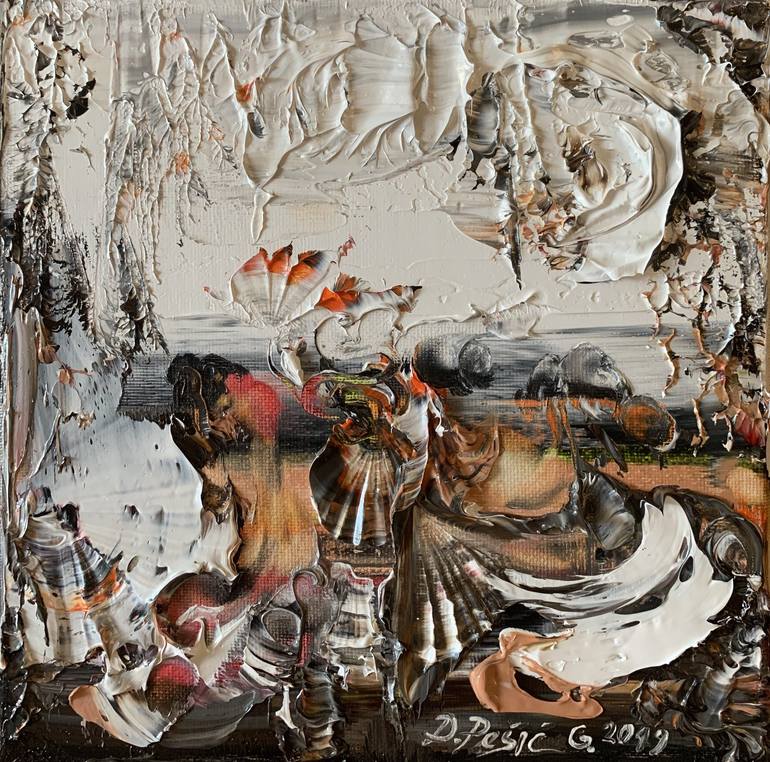 Original Abstract Expressionism Abstract Paintings by Divna Pesic