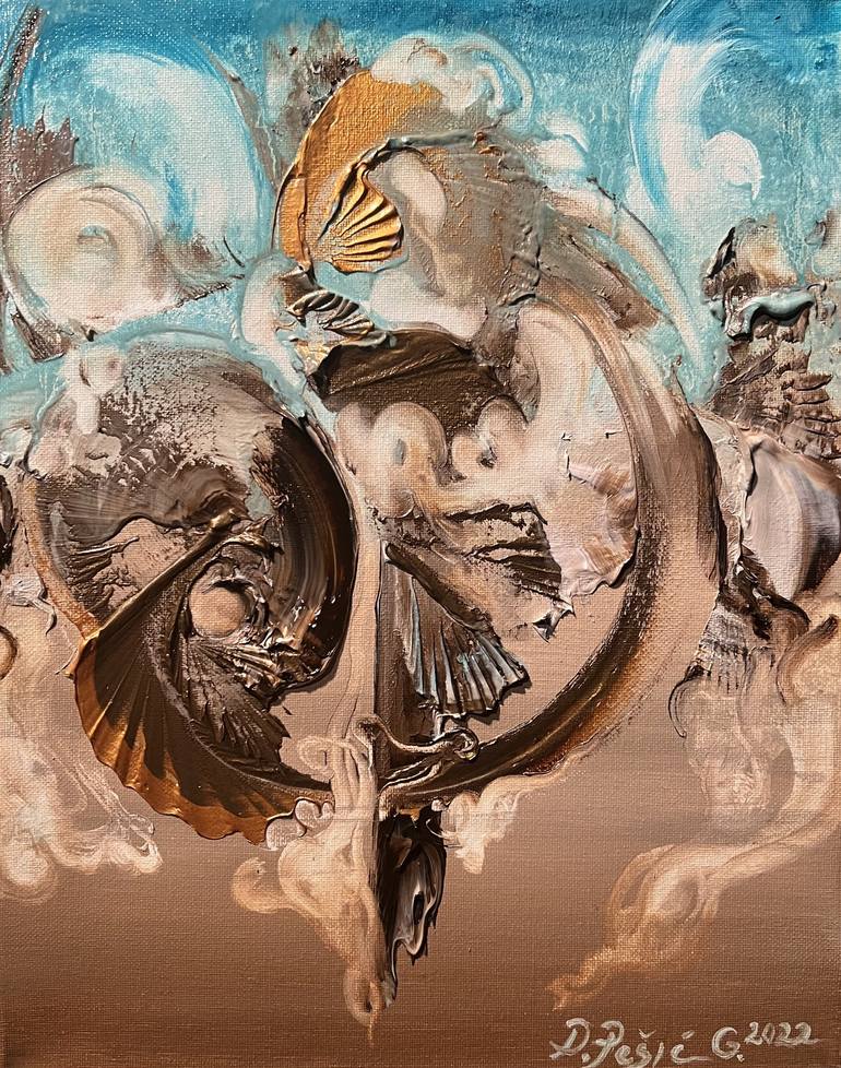 Original Abstract Expressionism Abstract Paintings by Divna Pesic
