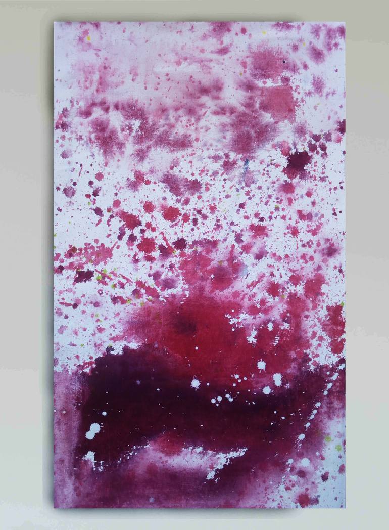 Original Abstract Expressionism Abstract Painting by Mohamed Oubelaid
