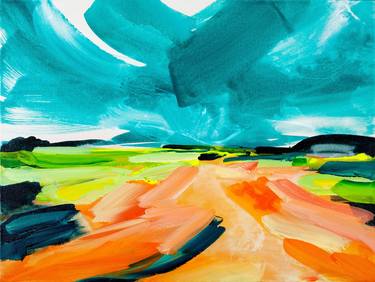 Original Expressionism Landscape Paintings by Lucy Merriman