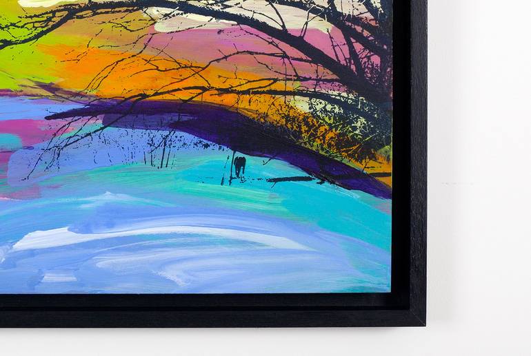 Original Abstract Landscape Mixed Media by Lucy Merriman