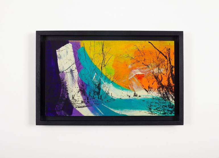 Original Abstract Landscape Mixed Media by Lucy Merriman