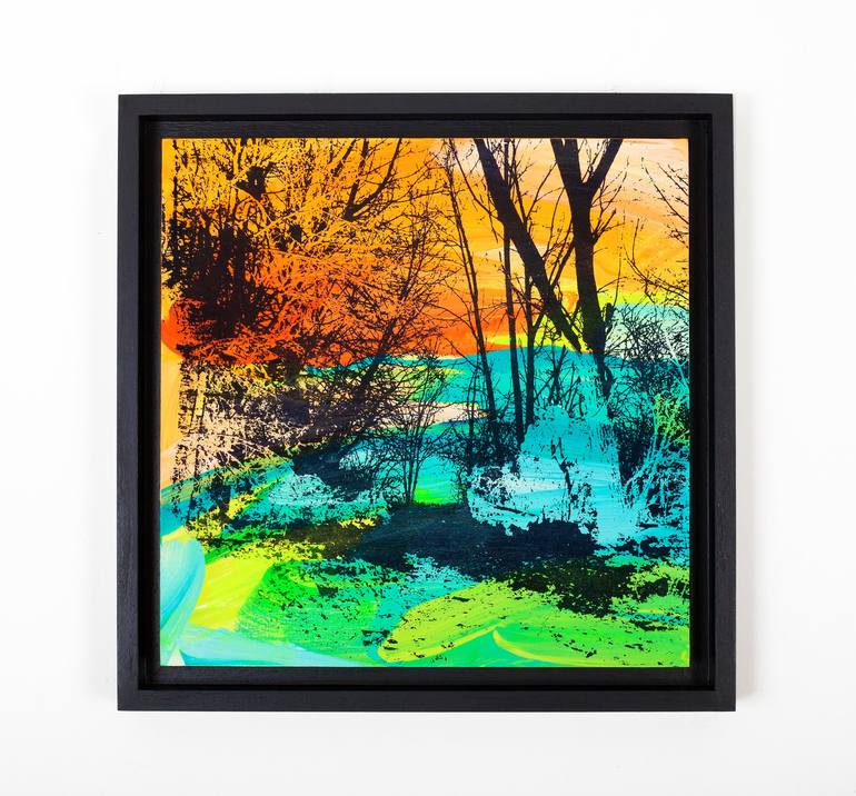 Original Abstract Landscape Mixed Media by Lucy Merriman