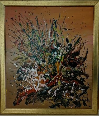 Original Abstract Expressionism Abstract Paintings by Ljubo Ordzanovski