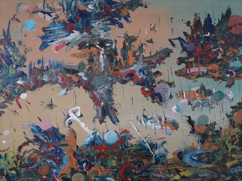 Flight in place Painting by Ljubo Ordzanovski | Saatchi Art