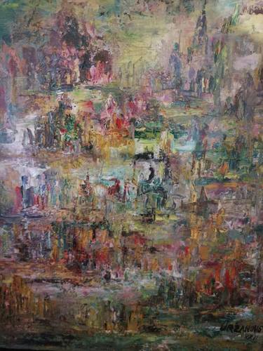 Original Abstract Expressionism Abstract Paintings by Ljubo Ordzanovski