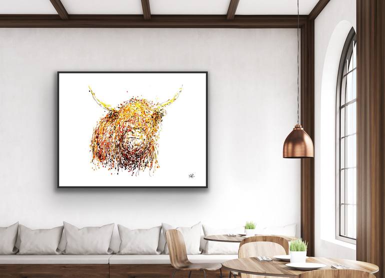 Original Abstract Animal Painting by Matt Carmody