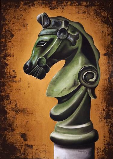 Print of Abstract Horse Paintings by Davide Nieddu