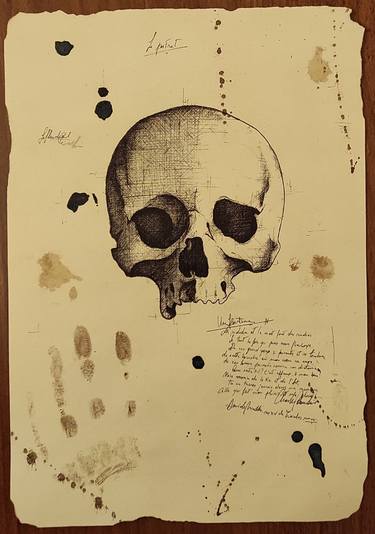 Print of Mortality Drawings by Davide Nieddu