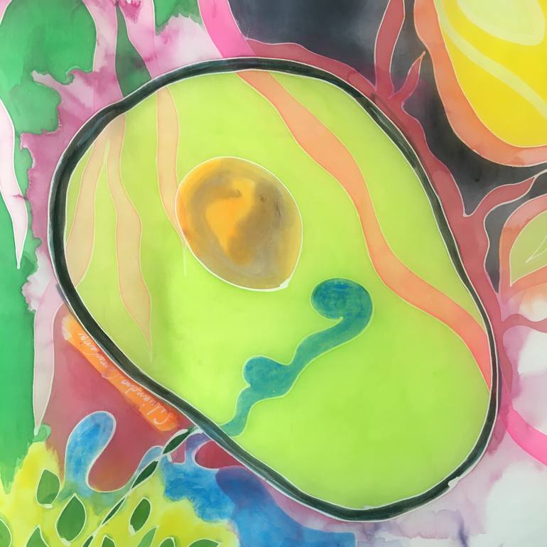 Original Figurative Patterns Painting by Alejandra Amerena