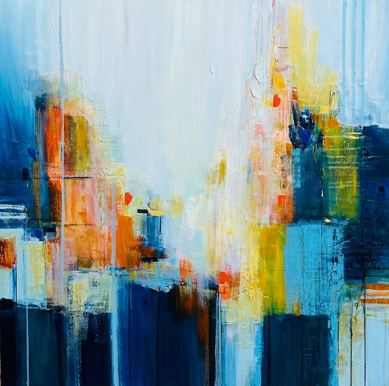 Original Abstract Expressionism Abstract Painting by Maryam Ebrahimi