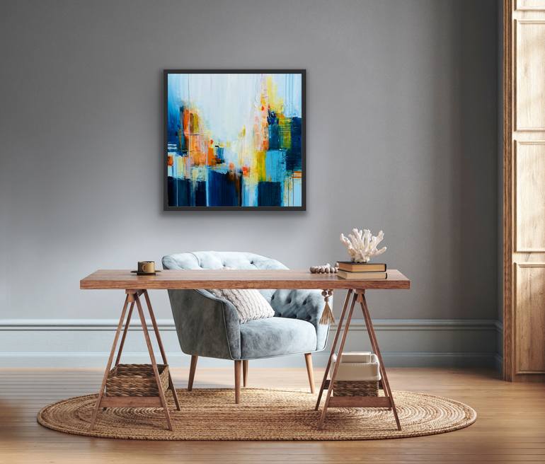 Original Abstract Expressionism Abstract Painting by Maryam Ebrahimi