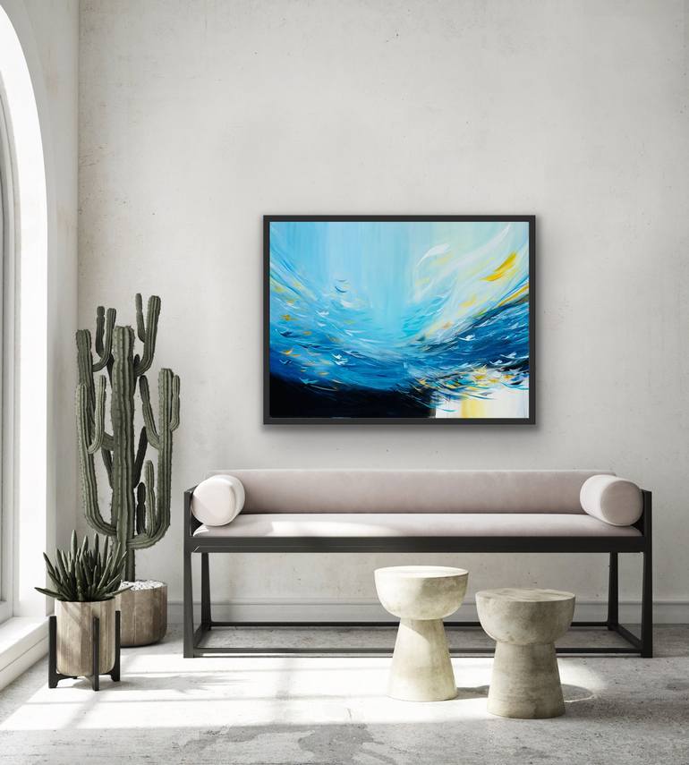 Original Abstract Landscape Painting by Maryam Ebrahimi