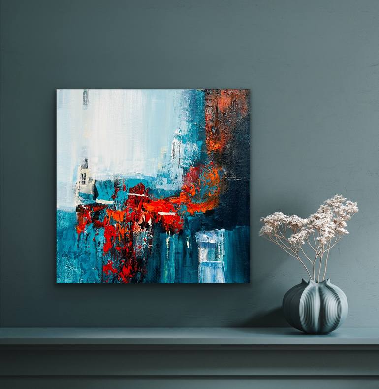 Original Abstract Expressionism Abstract Painting by Maryam Ebrahimi