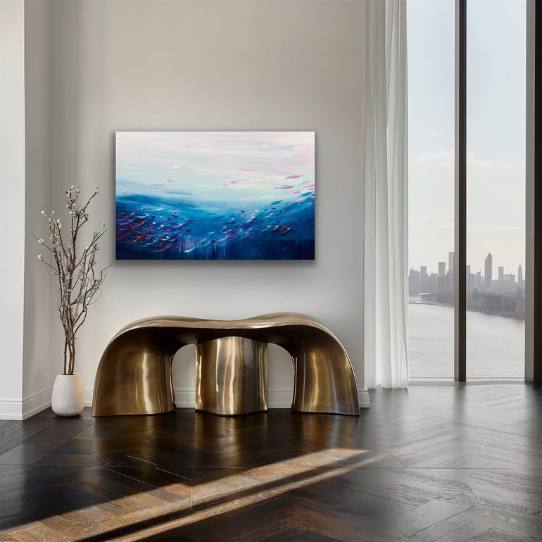 Original Abstract Expressionism Abstract Painting by Maryam Ebrahimi