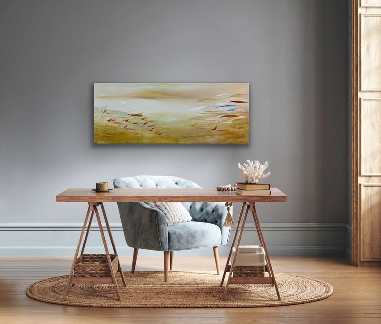 Original Abstract Expressionism Abstract Painting by Maryam Ebrahimi