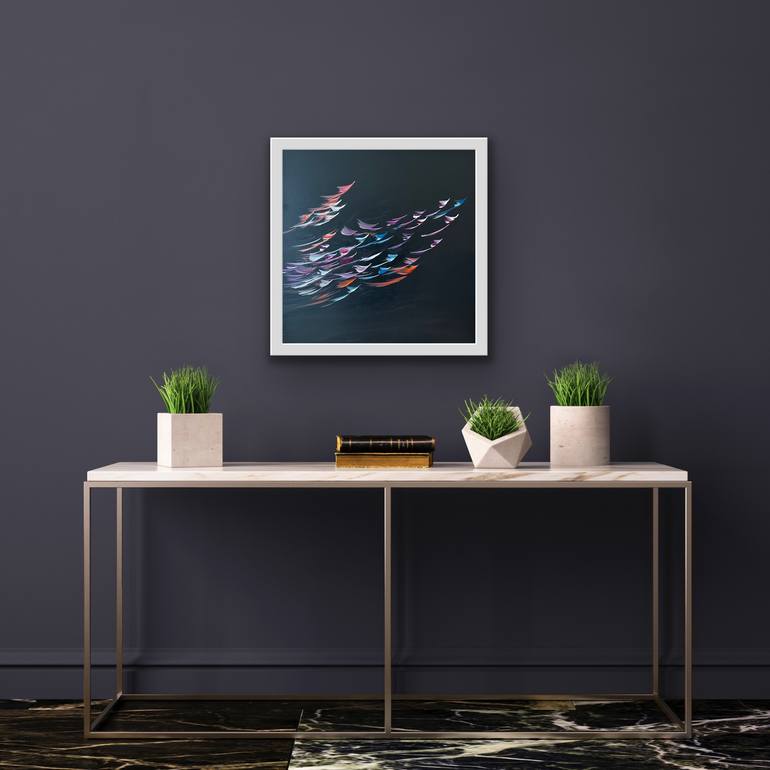 Original Abstract Expressionism Abstract Painting by Maryam Ebrahimi
