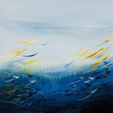 Original Abstract Expressionism Abstract Painting by Maryam Ebrahimi