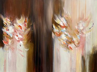 Original Abstract Expressionism Abstract Painting by Maryam Ebrahimi