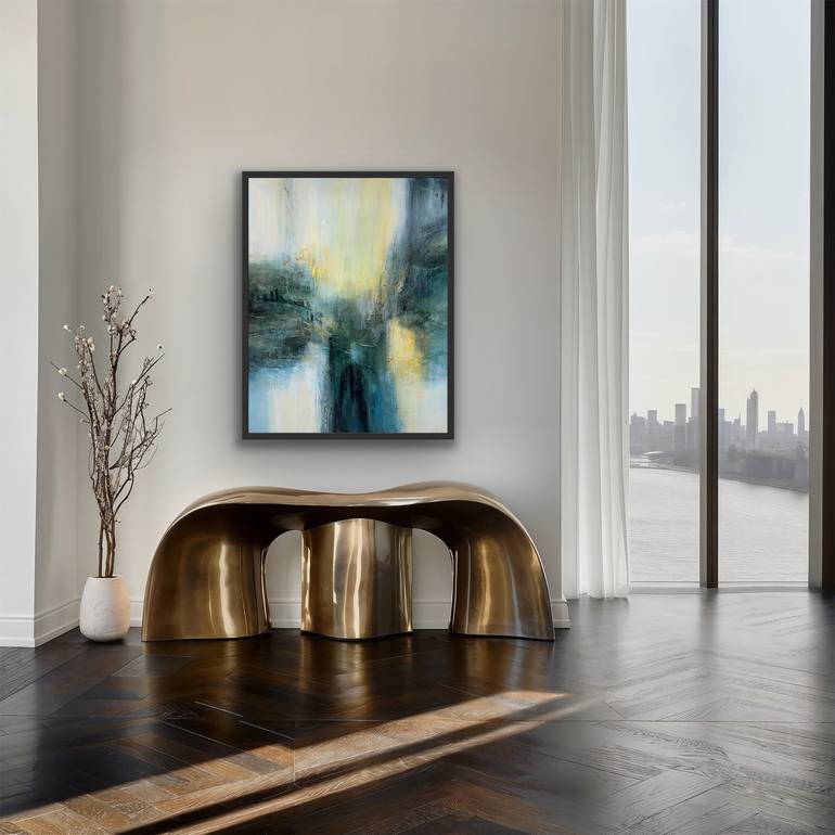 Original Abstract Expressionism Abstract Painting by Maryam Ebrahimi