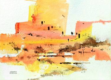 Print of Abstract Places Paintings by Sandeep Khedkar