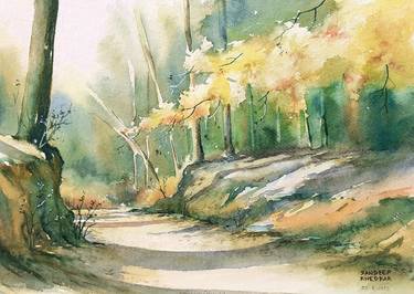 Print of Nature Paintings by Sandeep Khedkar