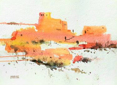 Print of Landscape Paintings by Sandeep Khedkar