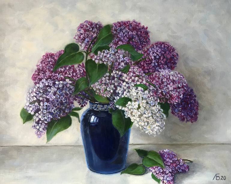 Lilac Painting By Lyudmila Bogutskaya 