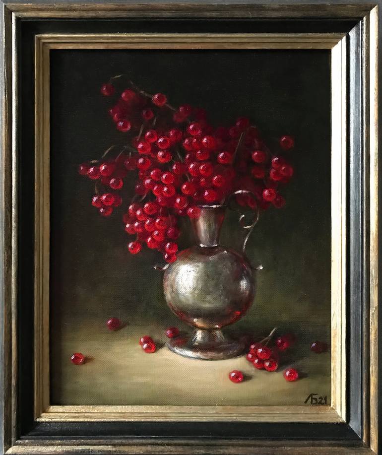 Original Realism Floral Painting by Lyudmila Bogutskaya