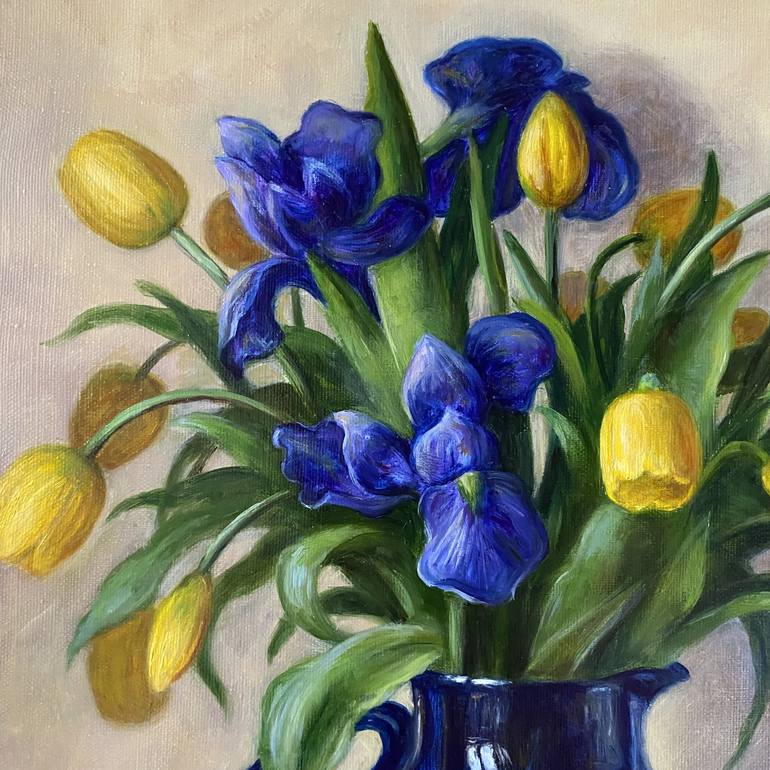 Original Realism Floral Painting by Lyudmila Bogutskaya