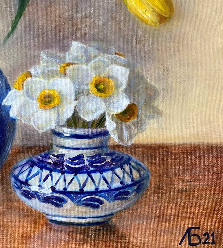 Original Realism Floral Painting by Lyudmila Bogutskaya