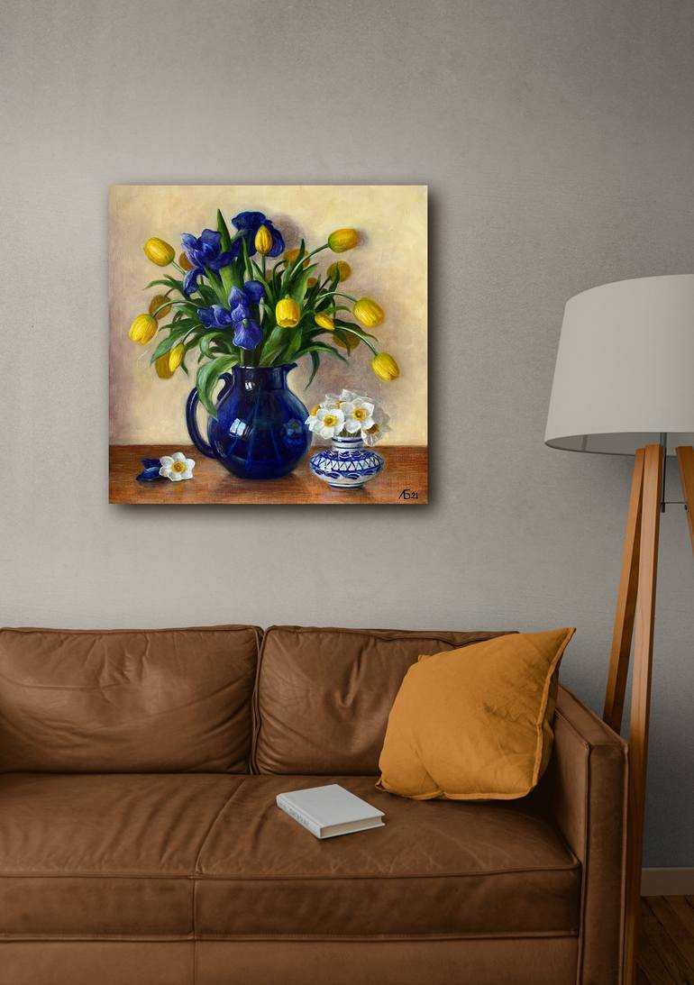 Original Realism Floral Painting by Lyudmila Bogutskaya