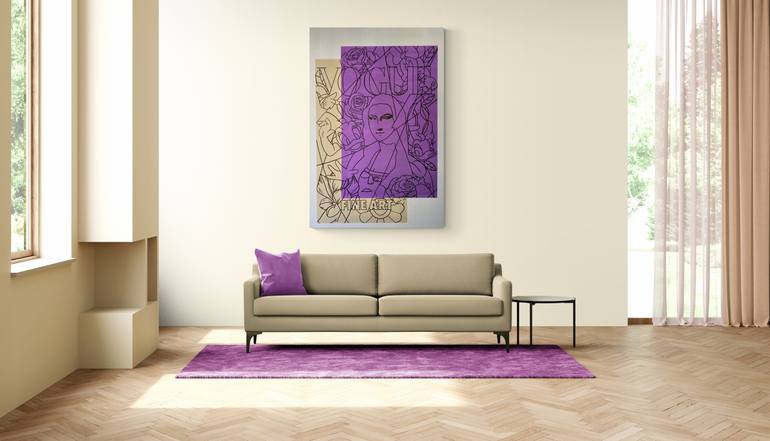 Original Pop Art Abstract Painting by Sebastian Kluger