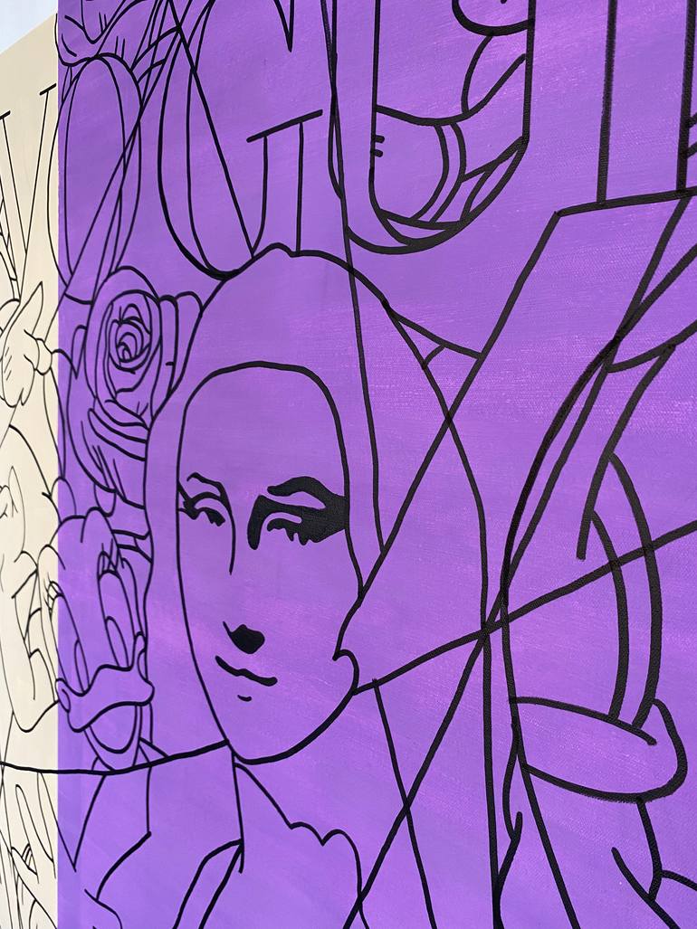 Original Pop Art Abstract Painting by Sebastian Kluger