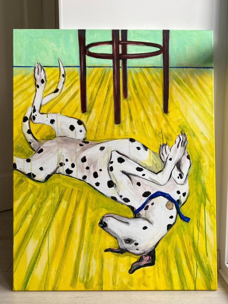 Original Figurative Animal Painting by Sofiia Bortnikova
