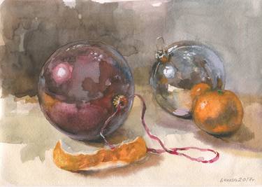 "Still life Christmas balls " thumb