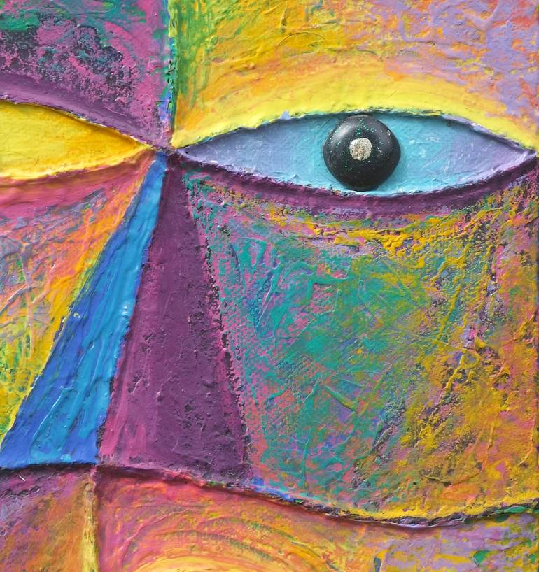 Original Abstract People Painting by Opas Chotiphantawanon