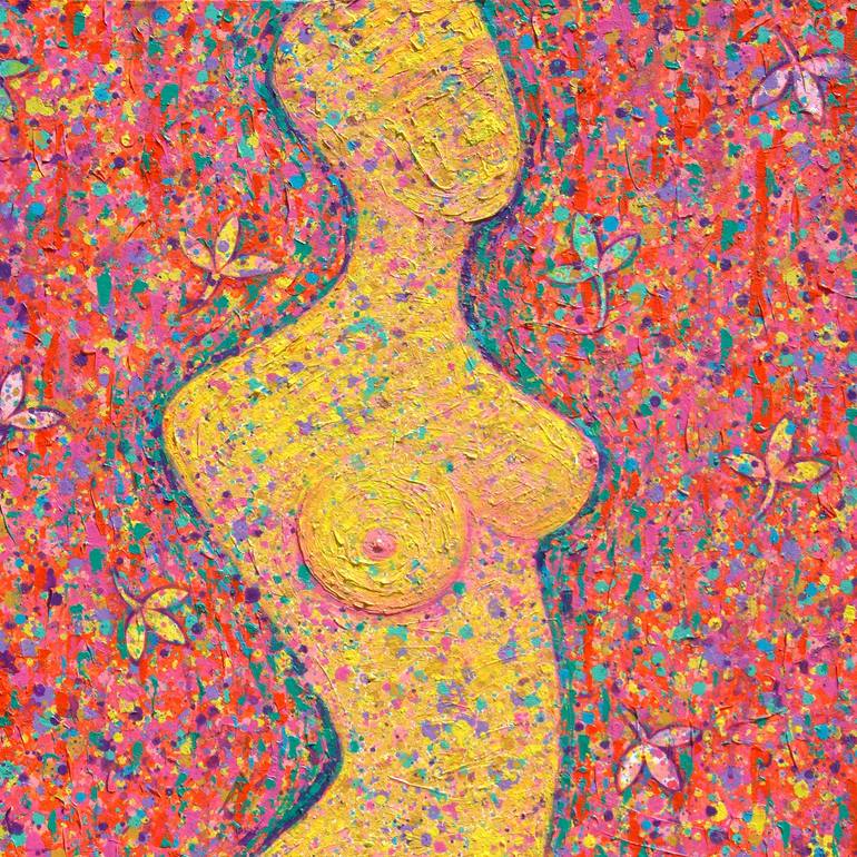 Original Contemporary Nude Painting by Opas Chotiphantawanon