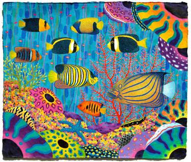 Print of Fine Art Fish Paintings by Opas Chotiphantawanon