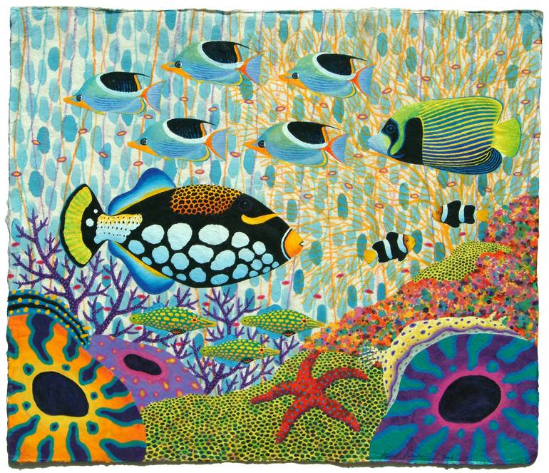 Marine Life 1 # 2004 Painting by Opas Chotiphantawanon | Saatchi Art