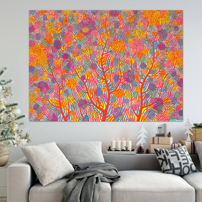 Original Contemporary Abstract Painting by Opas Chotiphantawanon