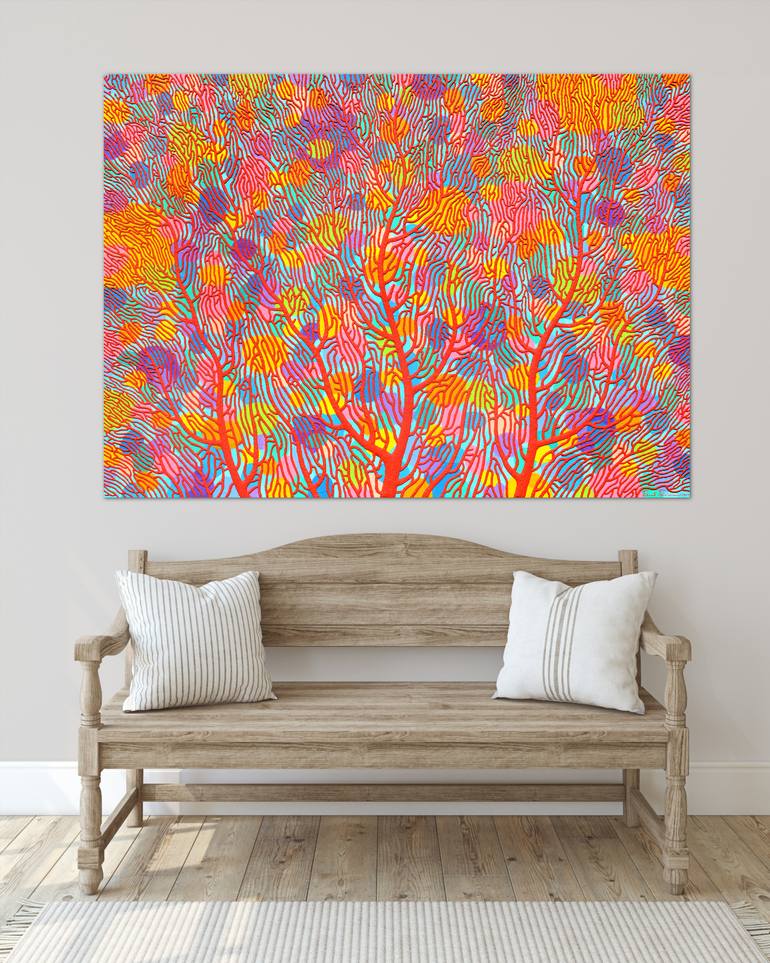 Original Contemporary Abstract Painting by Opas Chotiphantawanon