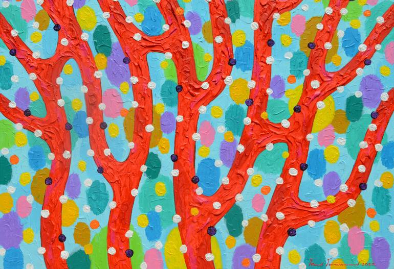 Original Abstract Seascape Painting by Opas Chotiphantawanon