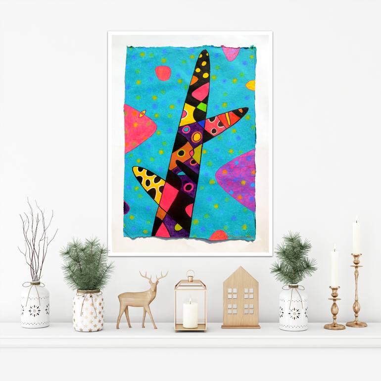 Original Contemporary Abstract Painting by Opas Chotiphantawanon