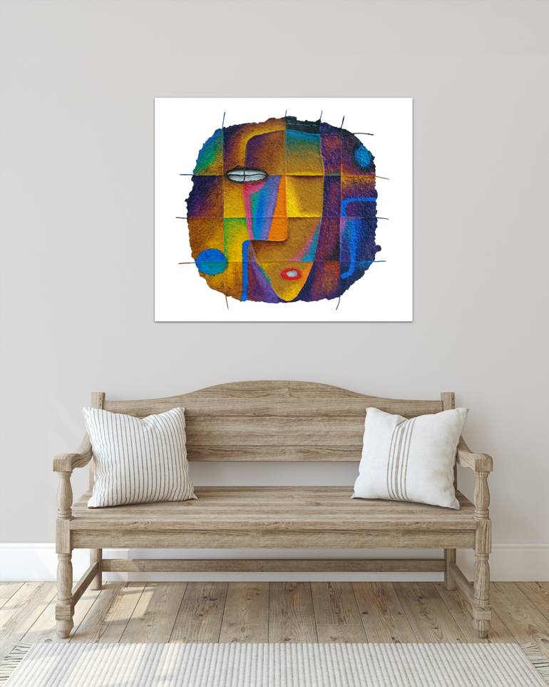 Original Contemporary Abstract Mixed Media by Opas Chotiphantawanon