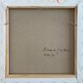 Back of the painting, author's signature
