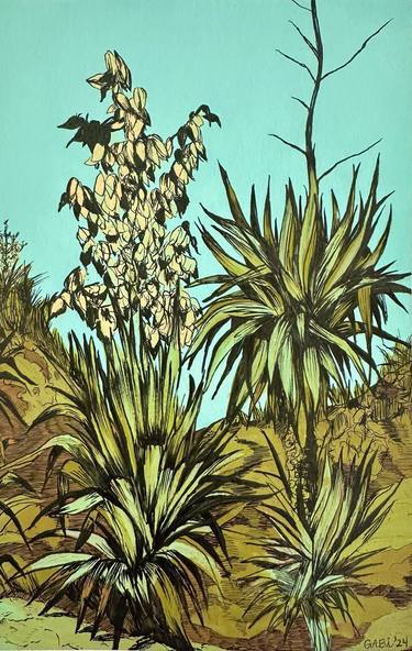 Original Figurative Botanic Paintings by MALA HORA