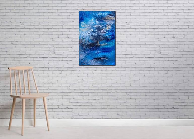 Original Art Deco Abstract Painting by Dinusha Jayawardene